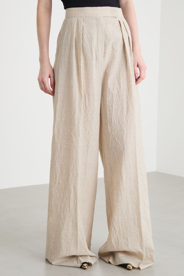 Pleated palazzo trousers Intrend - 2