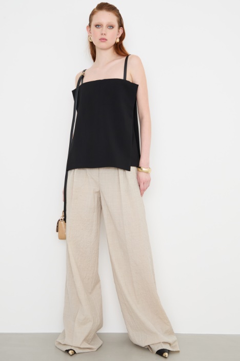 Pleated palazzo trousers Intrend