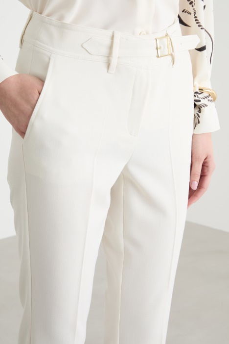 Pantalón cigarrillo de lona