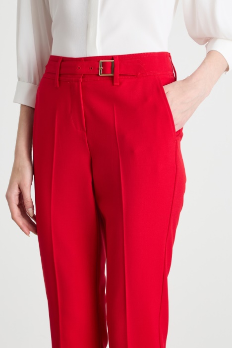 Pantalón cigarrillo de lona