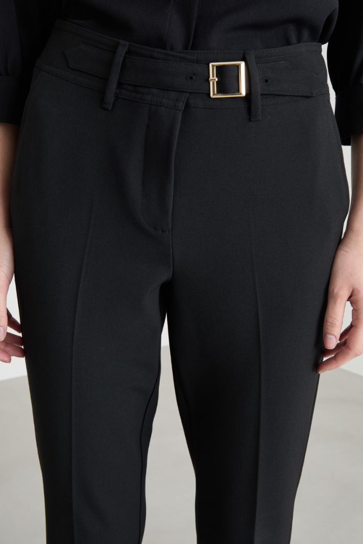 Canvas cigarette trousers Intrend - 3