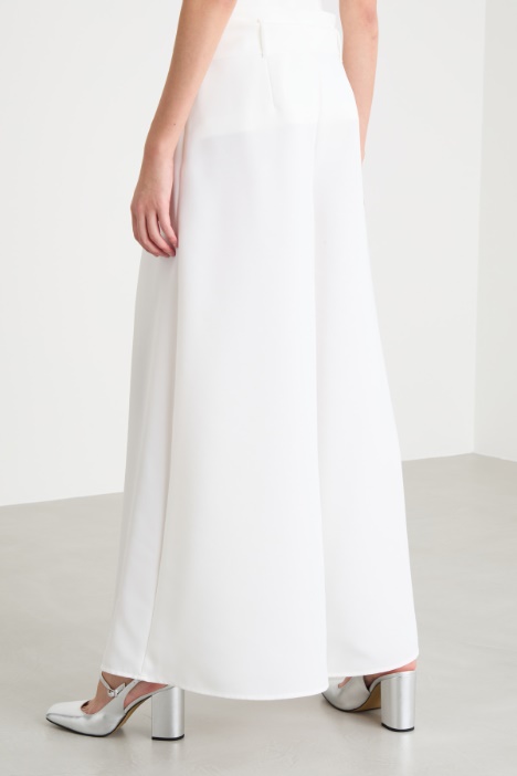 Gonna pantalone in raso opaco