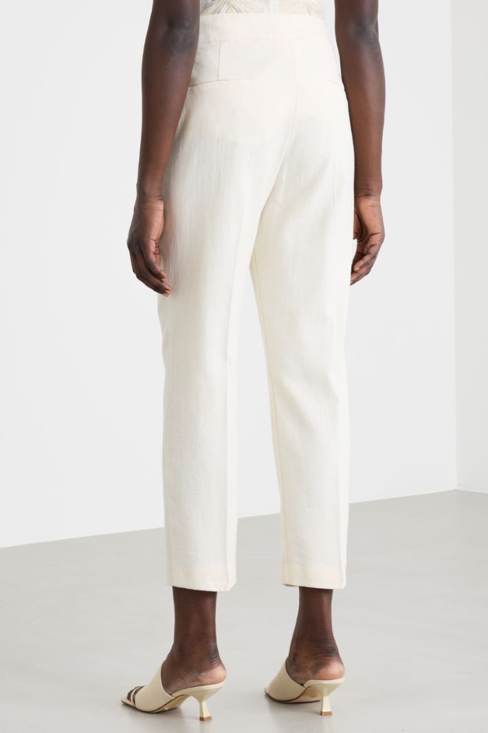 Twill cigarette trousers Intrend - 4
