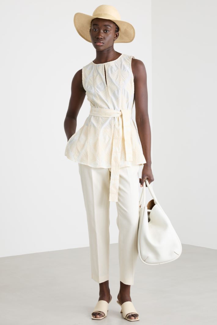 Twill cigarette trousers Intrend