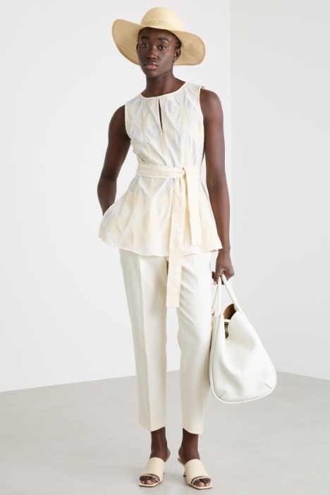 Twill cigarette trousers Intrend