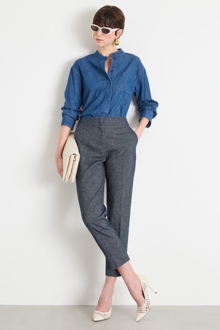 Twill cigarette trousers Intrend