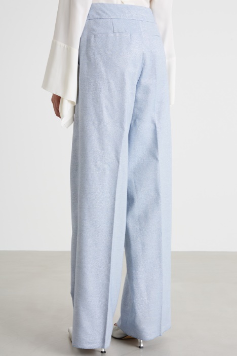 Pantalone a palazzo laminato