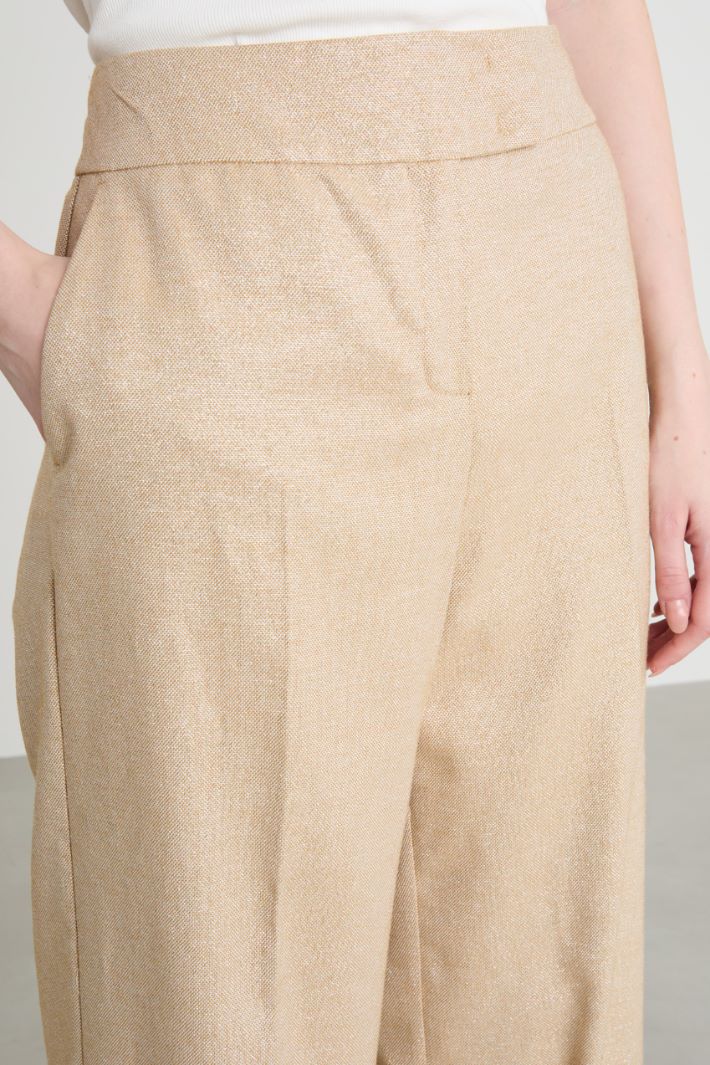 Pantalone a palazzo laminato Intrend - 3