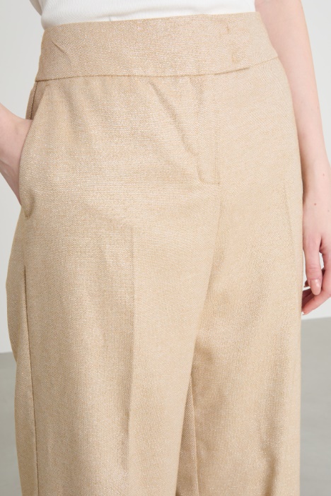 Pantalone a palazzo laminato