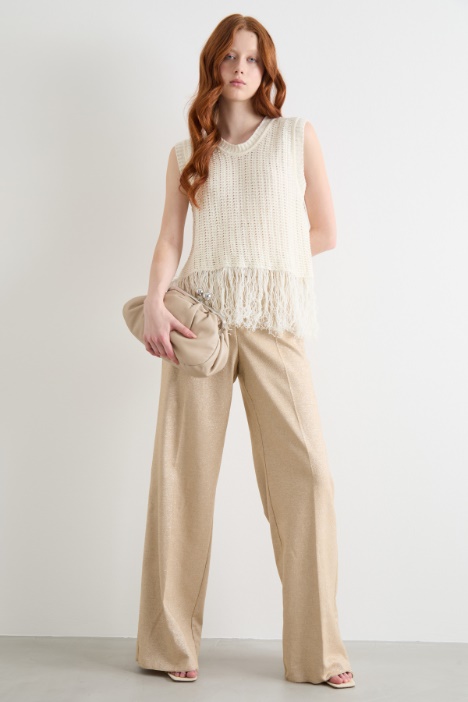 Pantalone a palazzo laminato Intrend