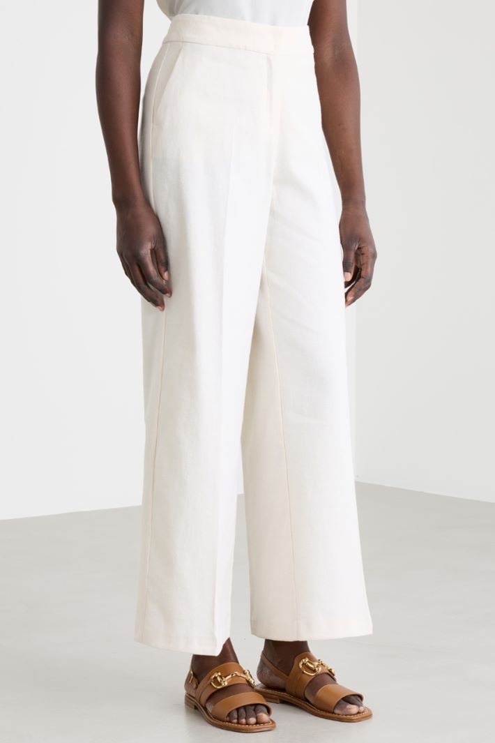 Straight twill trousers Intrend - 2