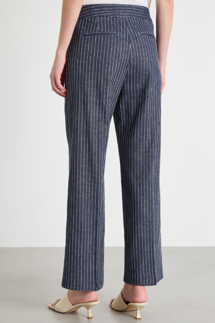 Pantalón recto de sarga Intrend - 4