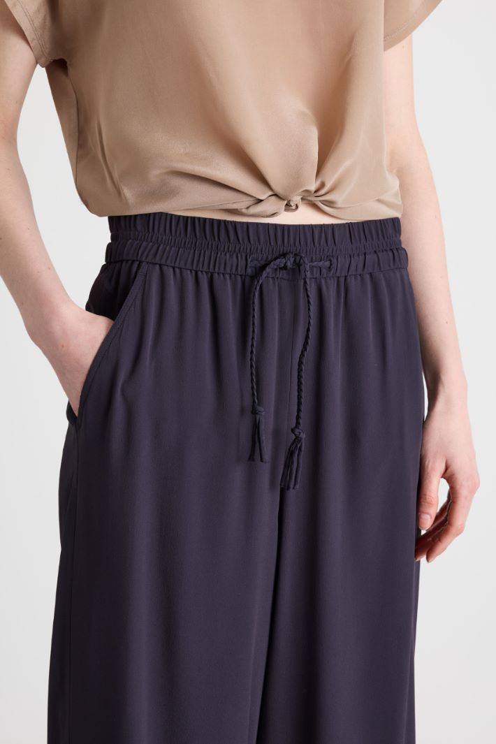Pantalone in crepe con coulisse Intrend - 3