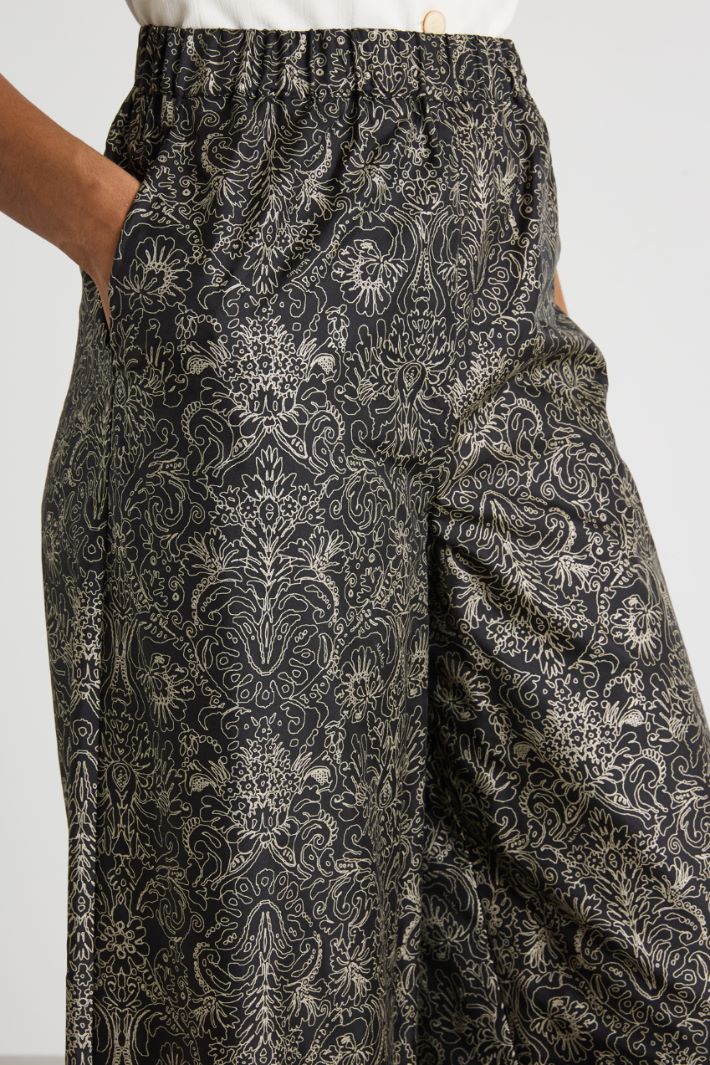 Printed palazzo trousers Intrend - 3