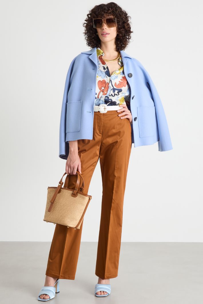 Satin trousers Intrend