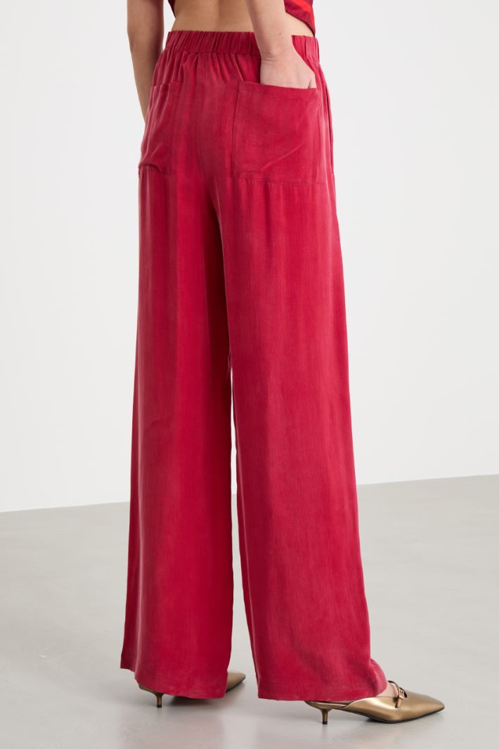 Fluid satin trousers Intrend - 4