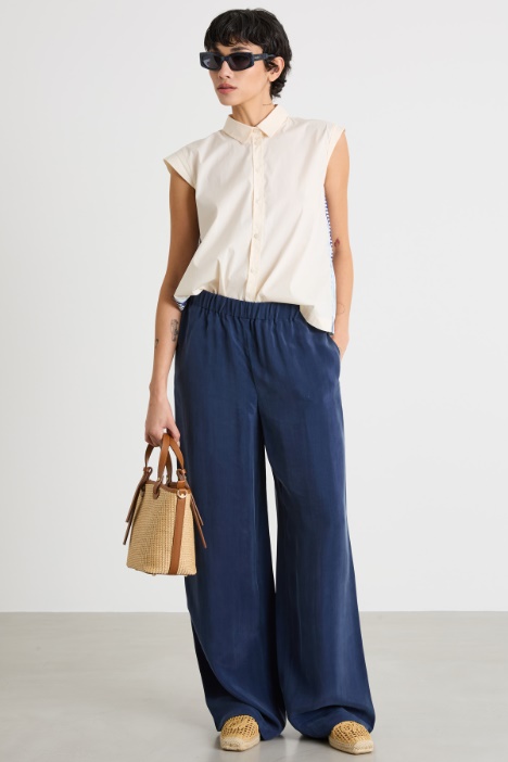 Fluid satin trousers Intrend