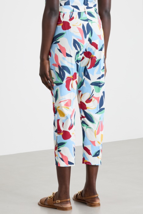 Pantalone Capri in popeline