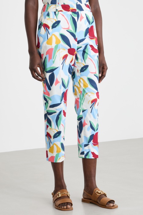 Pantalone Capri in popeline