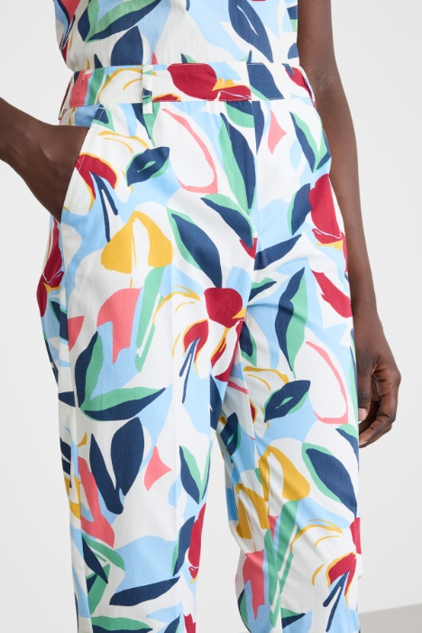 Pantalone Capri in popeline