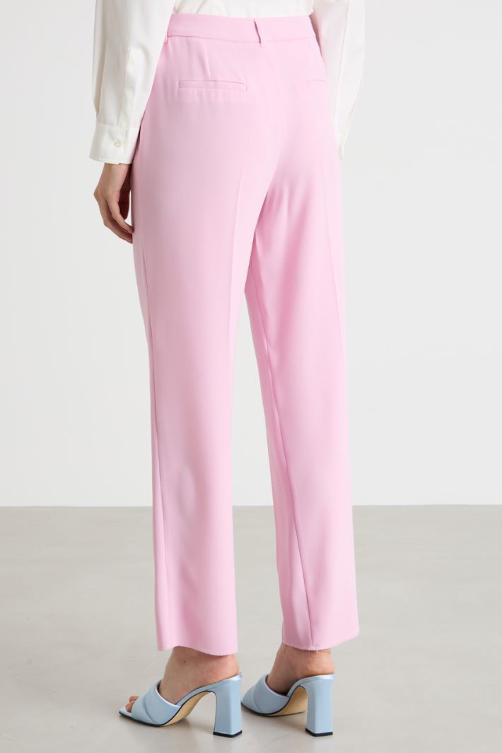 Floral Appliqué Trousers Intrend - 4