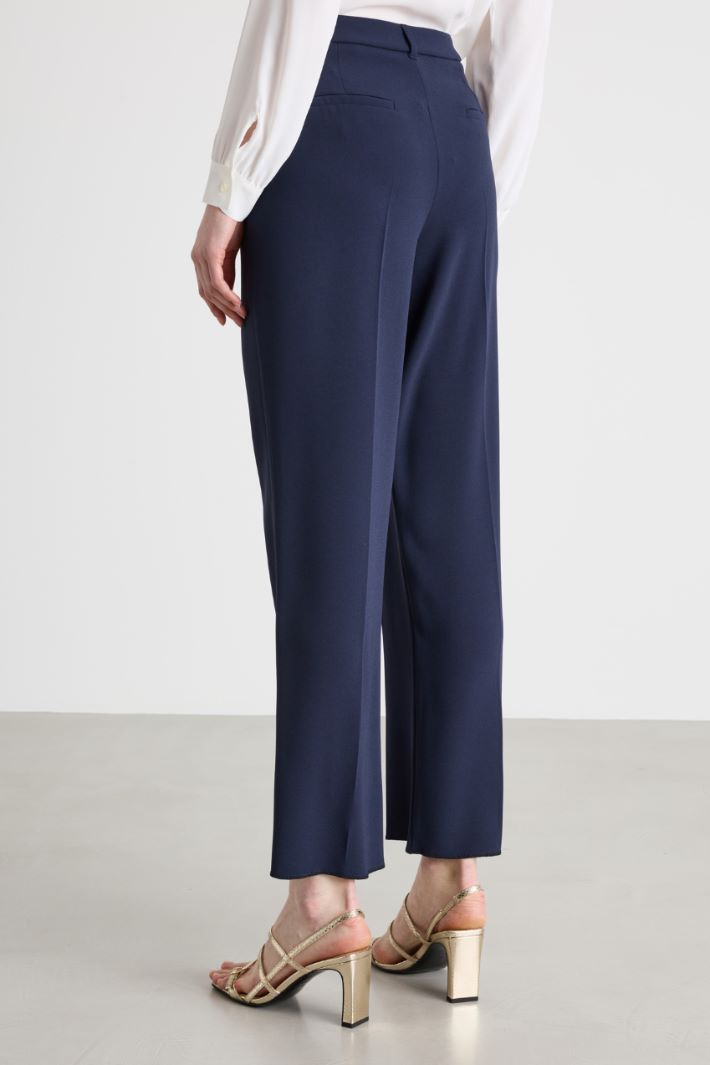 Floral Appliqué Trousers Intrend - 4