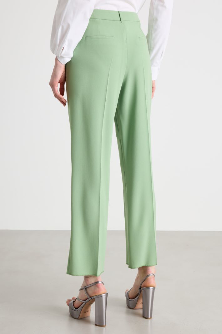 Floral Appliqué Trousers Intrend - 4