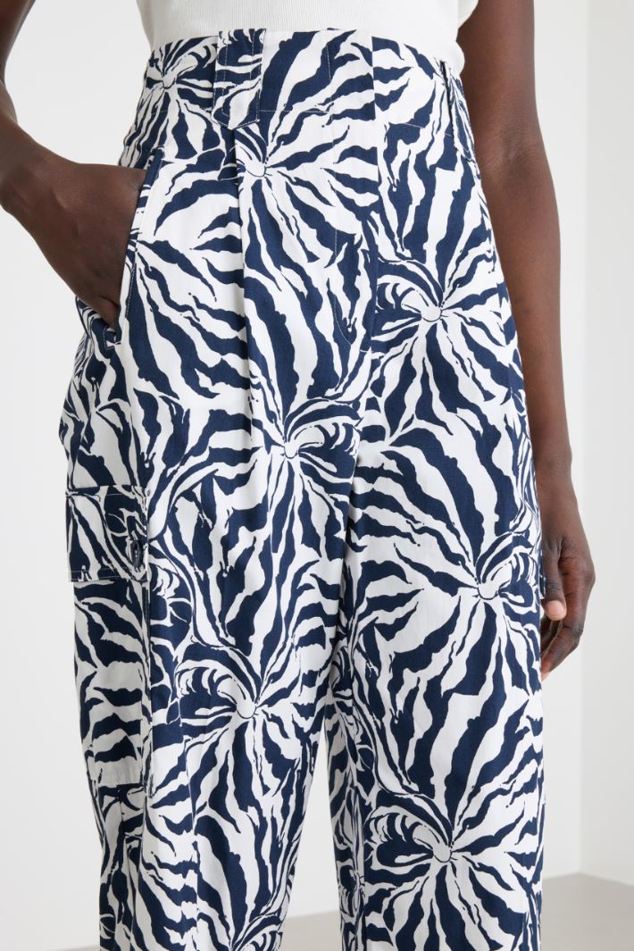 Pantalone cargo in popeline Intrend - 3
