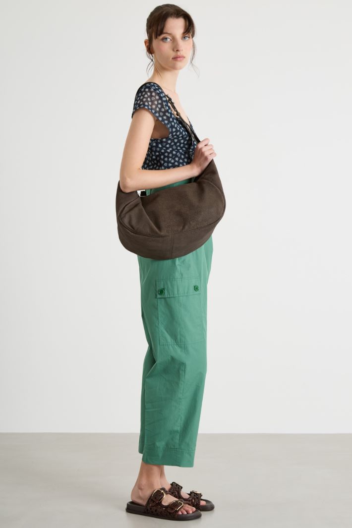 Cargo trousers in poplin Intrend