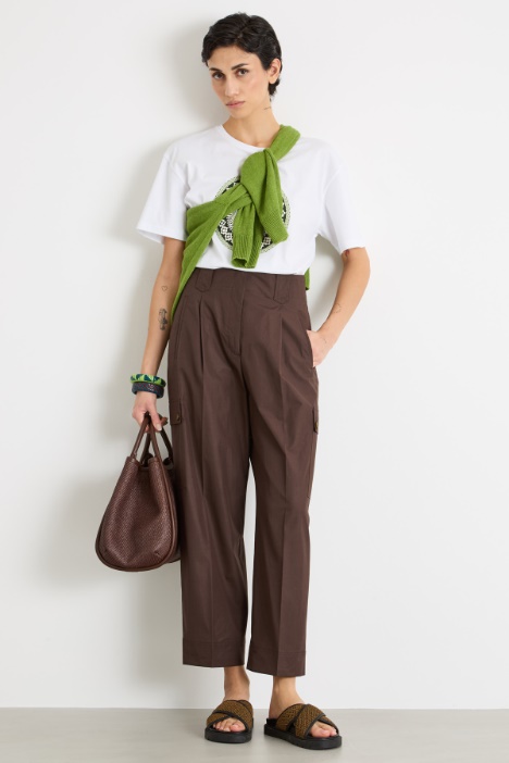 Cargo trousers in poplin Intrend