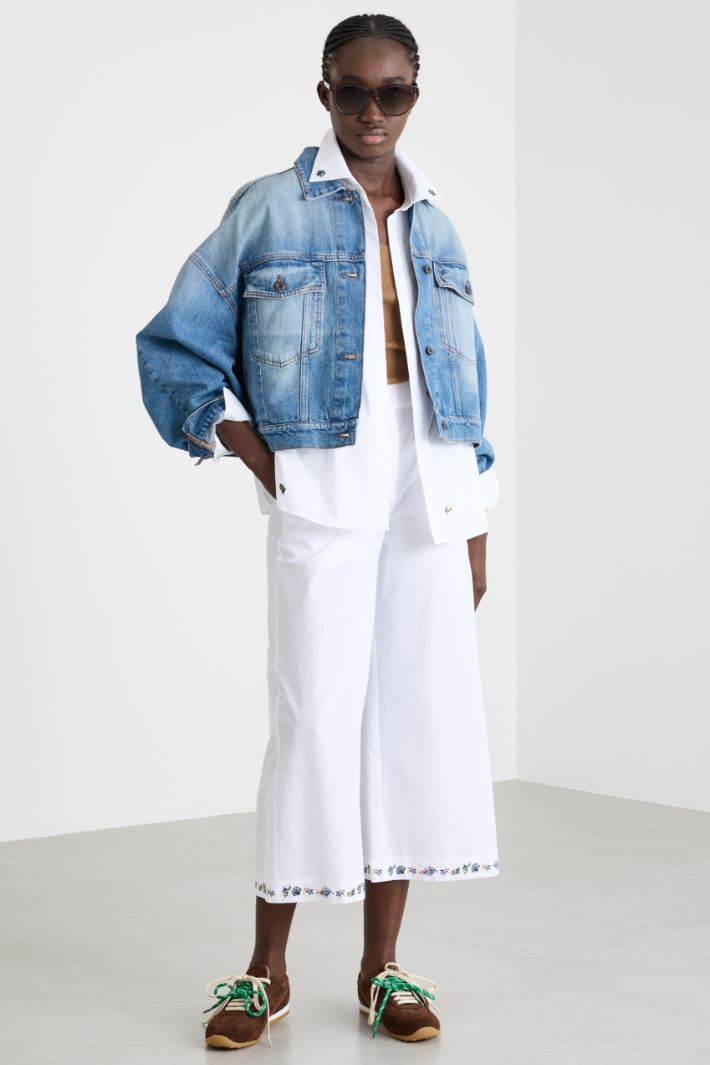 Pantalone ampio ricamato Intrend