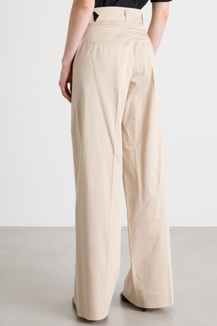 Pantalone in raso stretch Intrend - 4