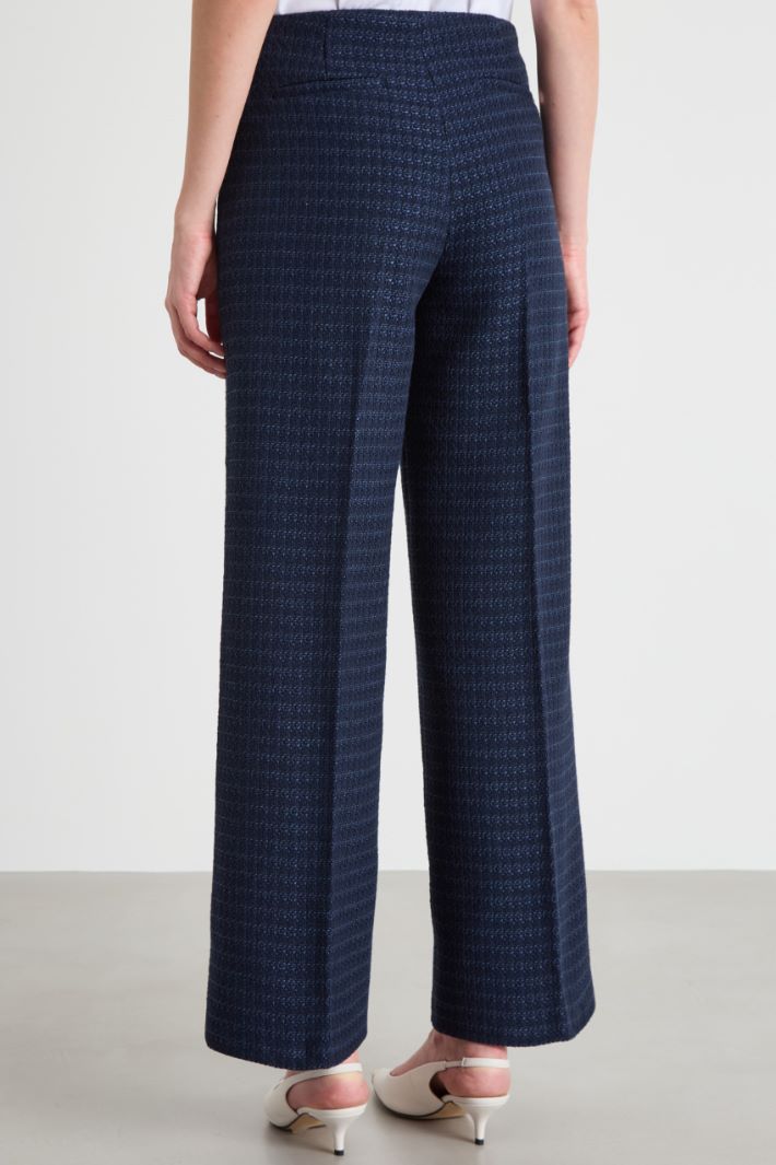 Basketweave palazzo trousers Intrend - 4