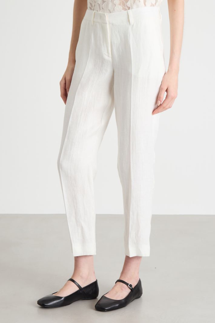 Linen chino trousers Intrend - 2