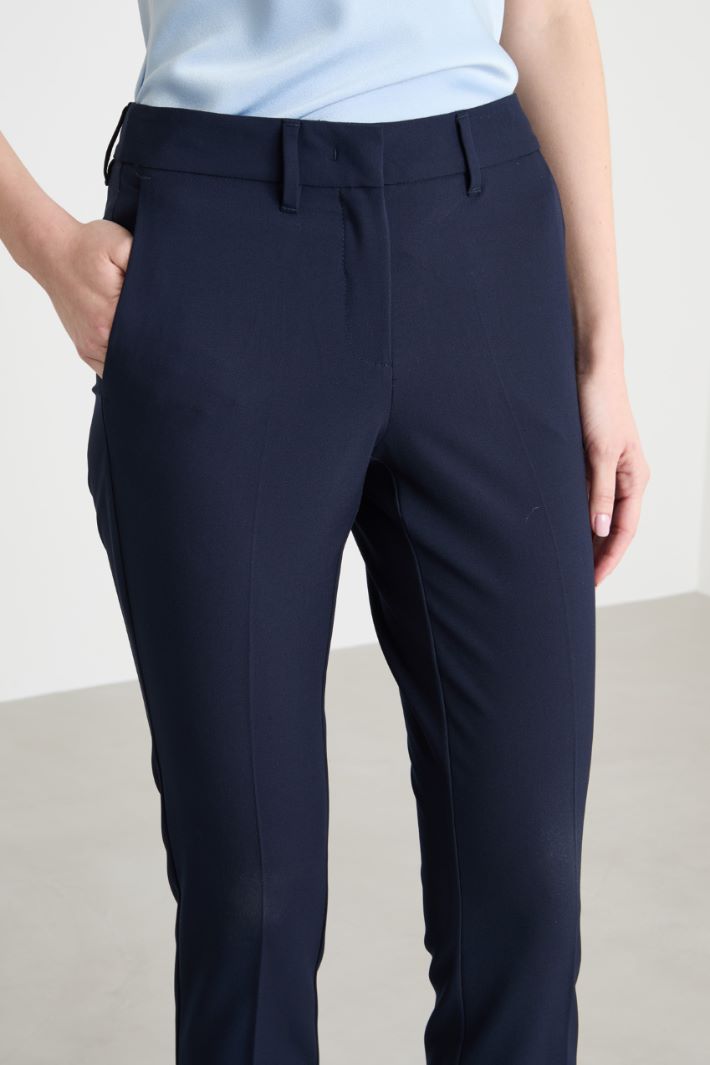 Basketweave cigarette trousers Intrend - 3