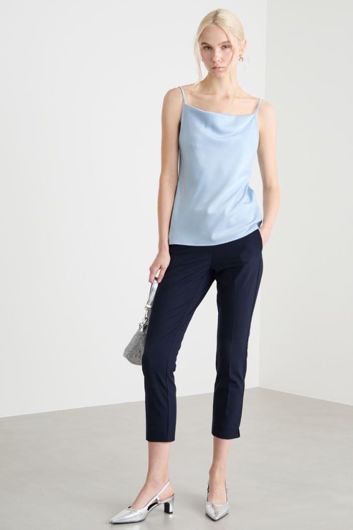 Basketweave cigarette trousers Intrend