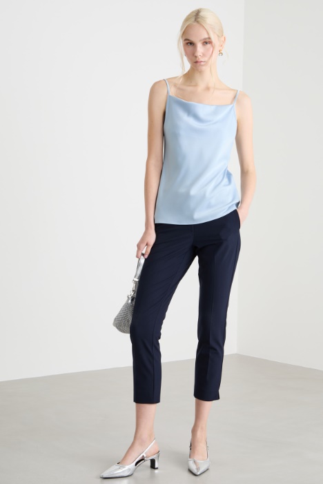 Basketweave cigarette trousers Intrend