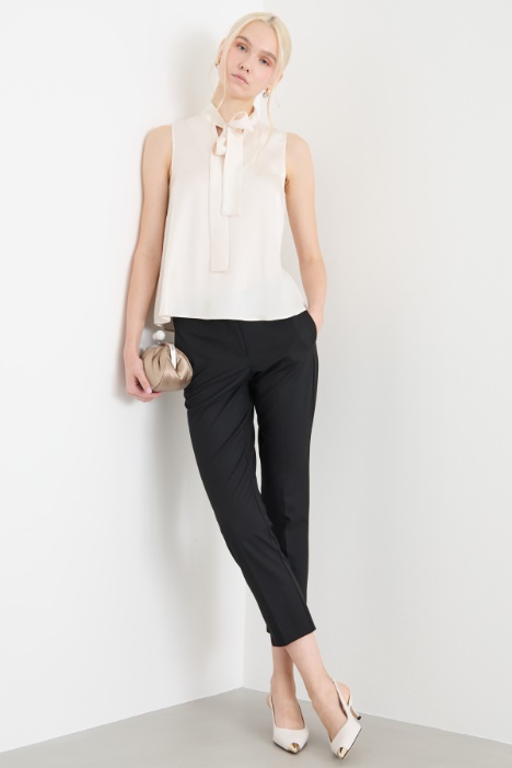 Basketweave cigarette trousers Intrend