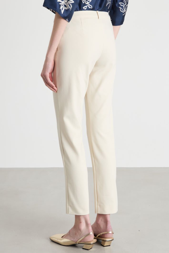 Stretch cotton-blend trousers Intrend - 4