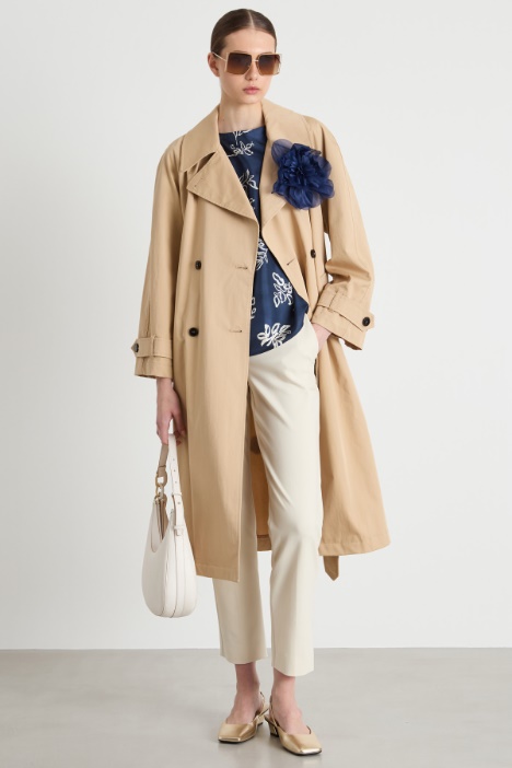 Stretch cotton-blend trousers Intrend