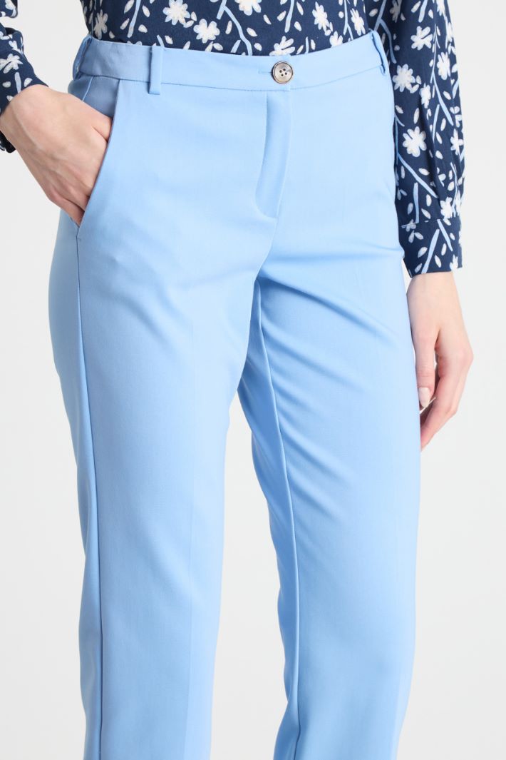Slim double cloth trousers Intrend - 3