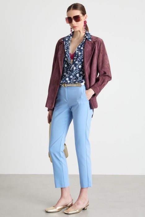 Slim double cloth trousers Intrend