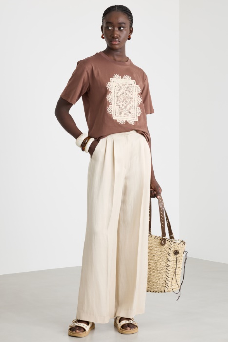 Pantalone ampio con pinces Intrend