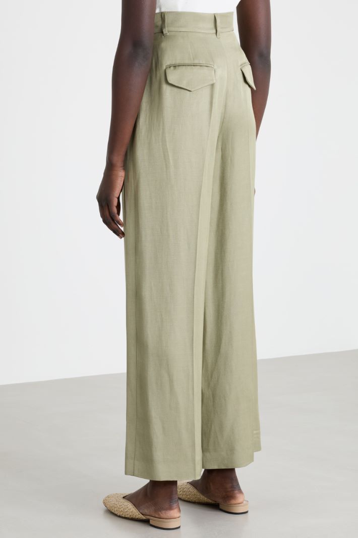 Pantalone ampio con pinces Intrend - 4