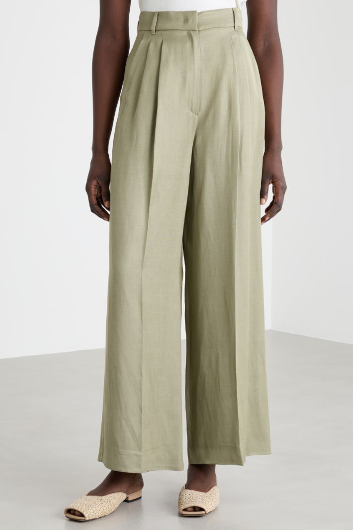 Pantalone ampio con pinces Intrend - 2