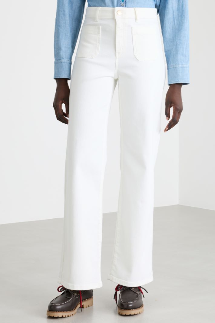 Pantalone stretch con tasche applicate Intrend - 2