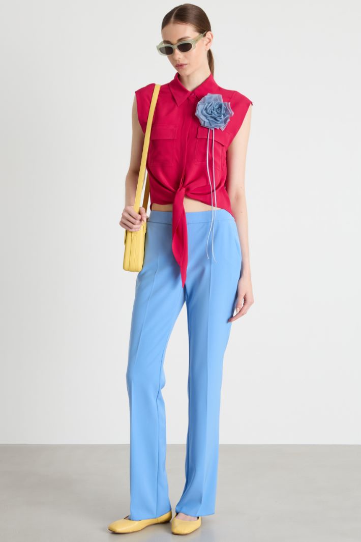 Stretch technical twill trousers Intrend