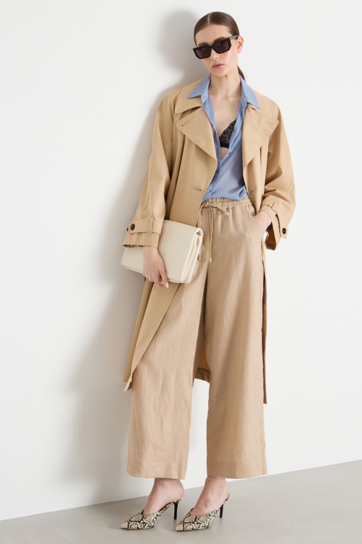 Linen drawstring trousers Intrend