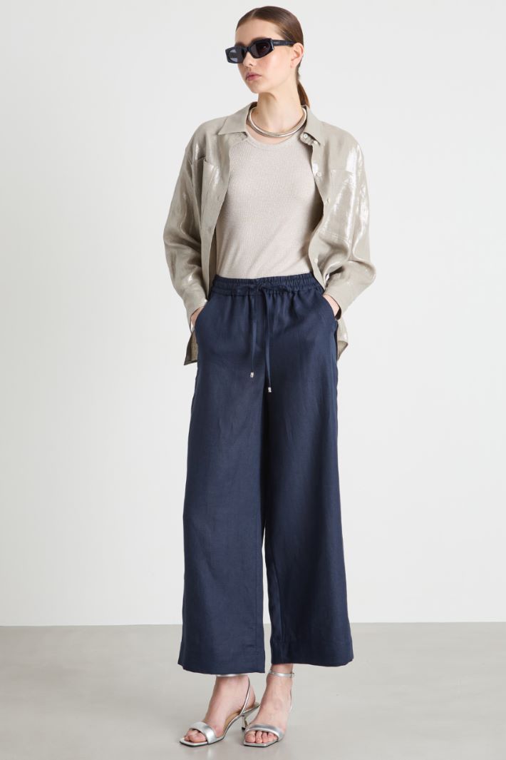 Linen drawstring trousers Intrend