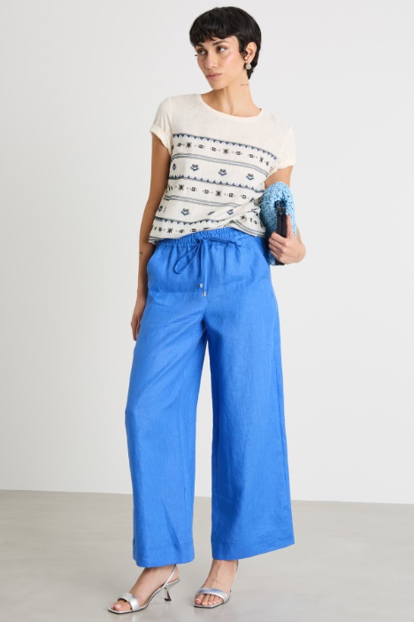 Linen drawstring trousers Intrend